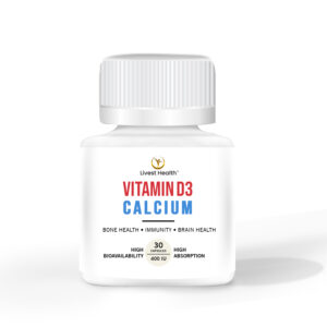 Image showing the bottle of Vitamin D3 and Calcium tablets